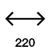 Länge 220 mm