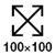 100x100 mm